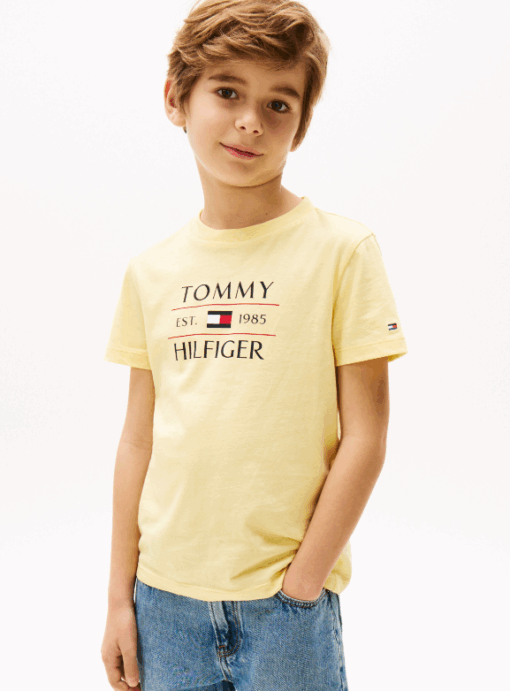 Tommy Hilfiger Boy's Cotton T-Shirt Yellow