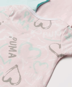 Alternative view of Puma kids Heart Logo Romper Pink