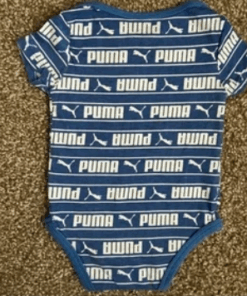 Alternative view of Puma kids White Lining Romper Royal Blue