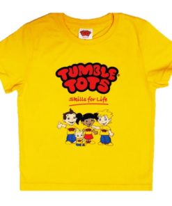 Alternative view of Tumbles Tots Cartoon Logo T-Shirt Yellow