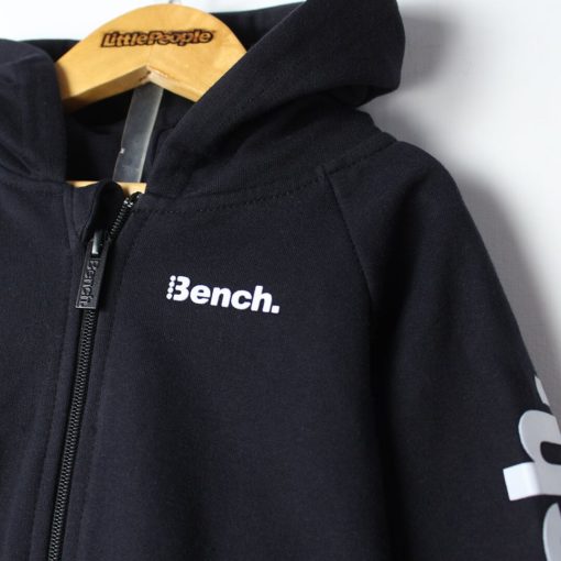 BENCH KID'S ZIPPER HOOD SET TRACKSUIT	- Black - Image 2