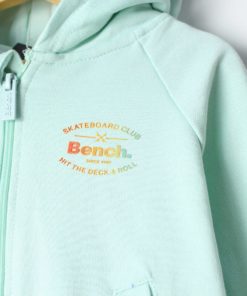 Alternative view of BENCH KID'S ZIPPER HOOD SET TRACKSUIT	- Sea Green
