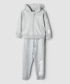 BENCH KID'S ZIPPER HOOD SET TRACKSUIT	- Grey