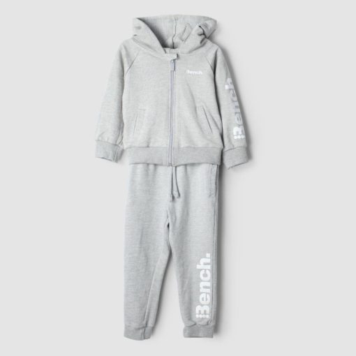 BENCH KID'S ZIPPER HOOD SET TRACKSUIT	- Grey