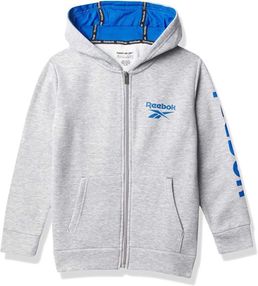 REEBOK BOY’S ACTIVE HOOHIE - Grey - Image 4