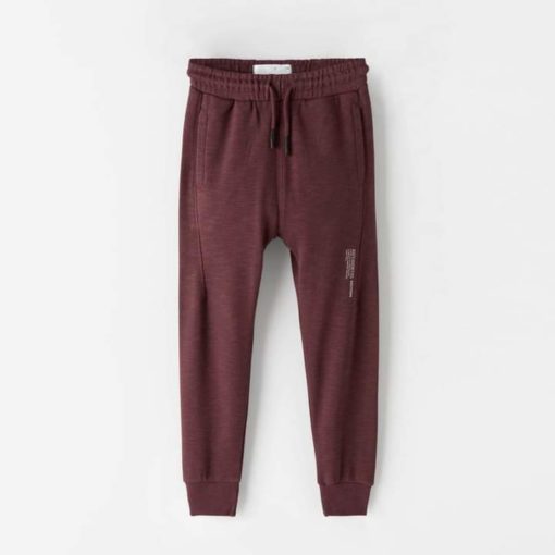 ZARA MAROON TROUSERS WITH OVERLOCKING