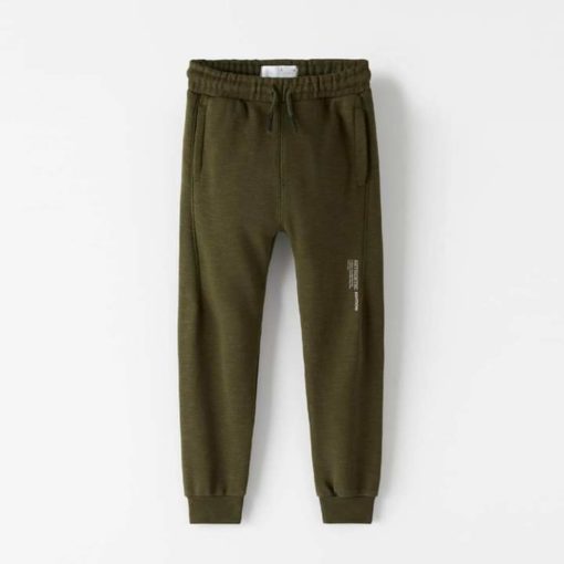 ZARA DEEP GREEN TROUSERS WITH OVERLOCKING