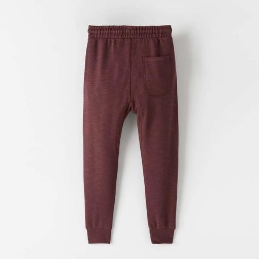 ZARA MAROON TROUSERS WITH OVERLOCKING - Image 2