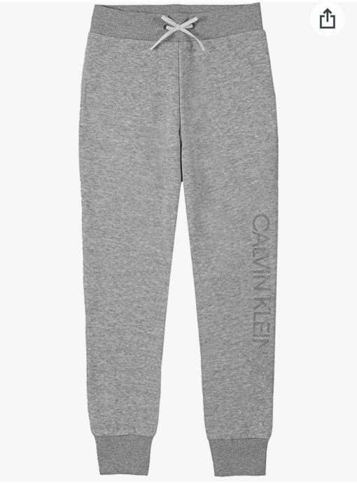 CALVIN KLEIN JEANS GLITER FLEECE SWEATPANTS - Grey