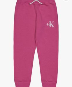 CALVIN KLEIN LOGO FLEECE SWEATPANTS - PINK