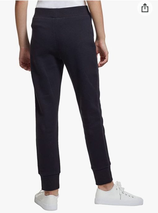 CALVIN KLEIN LOGO FLEECE SWEATPANTS - BLACK - Image 3