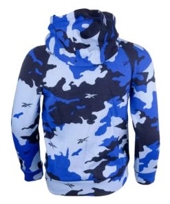 Alternative view of REEBOK CAMOGLAGE PRINTED KID’S HOODIE – NAVY BLUE