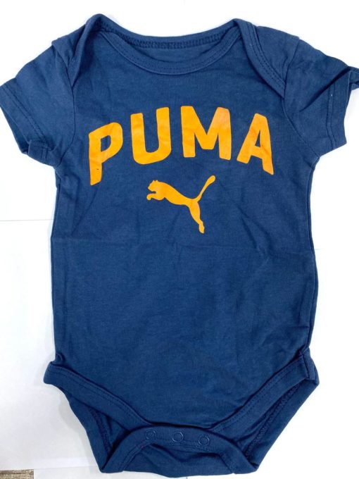 Puma kids Orange Puma Printing Logo Romper Navy