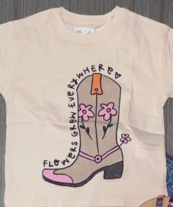 Alternative view of ZARA LONG SHOES PRINT T-Shirt