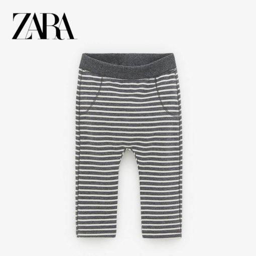 ZARA GREY & WHITE STRIPED TROUSER 2019