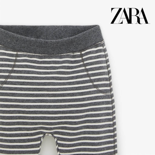 ZARA GREY & WHITE STRIPED TROUSER 2019 - Image 3