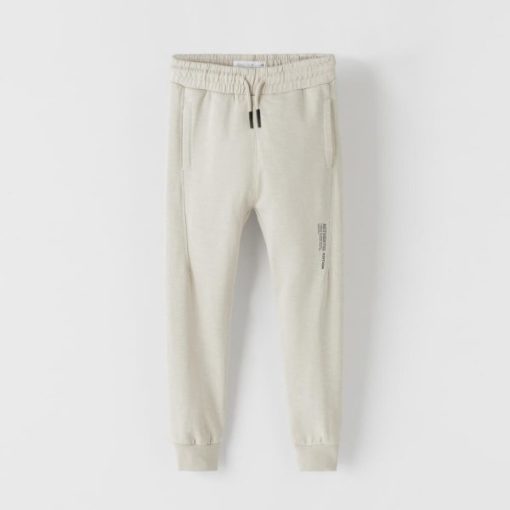 ZARA OFF WHITE TROUSERS WITH OVERLOCKING