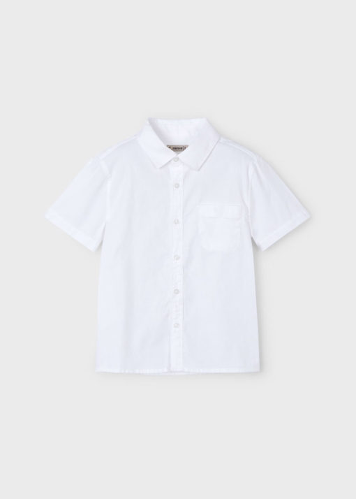 Place Kids  White Pattern Casual Shirt