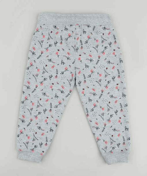 C&A Kids floral print children's pants with gray blend pockets - Image 2