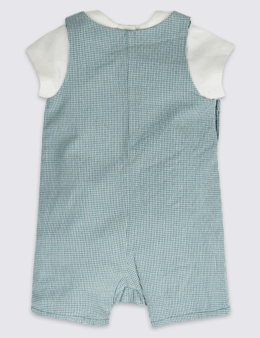 Marks & Spencer 2 Piece Peter Rabbit Bib Short & Bodysuit - Image 2