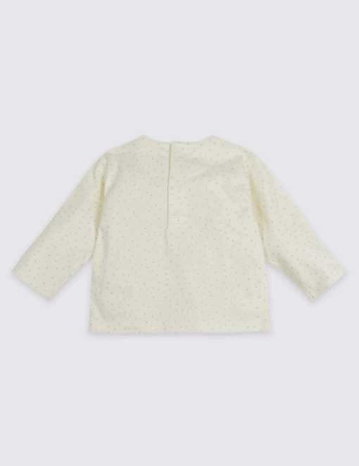 Marks & Spencer My Uncle Loves Me Pure Cotton Spotted Top - Image 2