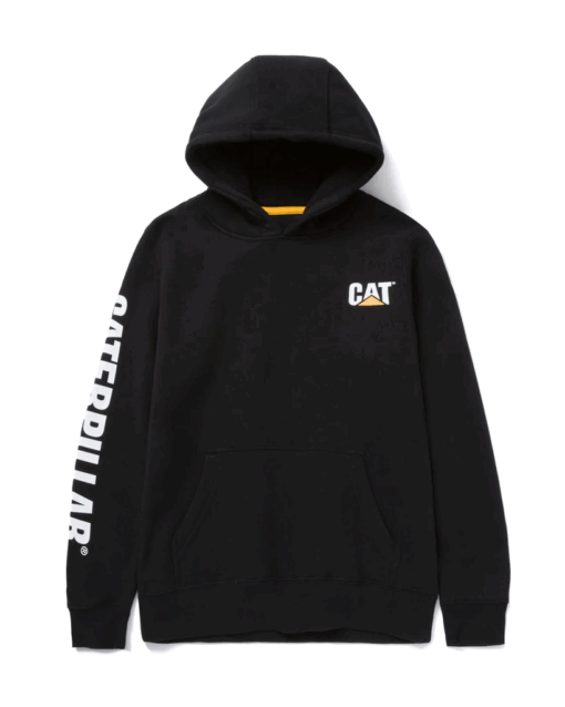 Caterpillar Boy's Trademark Banner Hooded Sweatshirt