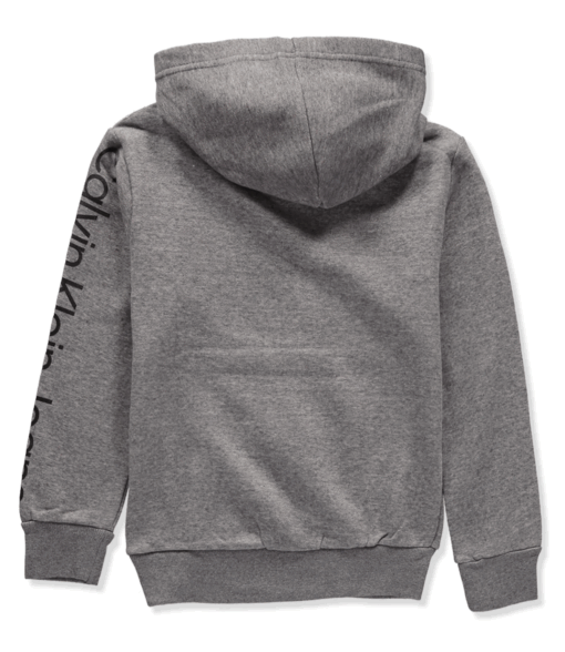 Calvin Klein Kids Small Logo Pullover Hoodie Sweatshirt - Black - Image 5