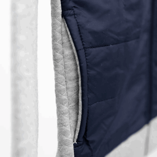 Pep & Co PARACHUTE QUILTED PANELED ZIPPER JACKET FOR KIDS - Grey/Navy - Image 3