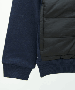 Alternative view of Pep & Co PARACHUTE QUILTED PANELED ZIPPER JACKET FOR KIDS - Navy/Black