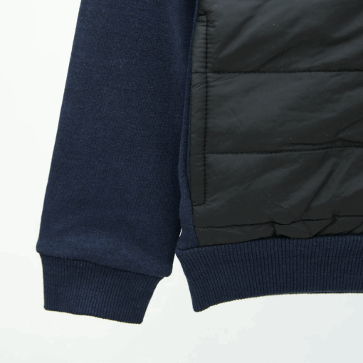 Pep & Co PARACHUTE QUILTED PANELED ZIPPER JACKET FOR KIDS - Navy/Black - Image 2