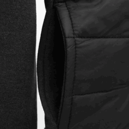 Pep & Co PARACHUTE QUILTED PANELED ZIPPER JACKET FOR KIDS - All Black - Image 2