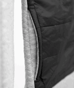 Alternative view of Pep & Co PARACHUTE QUILTED PANELED ZIPPER JACKET FOR KIDS - Grey/Black