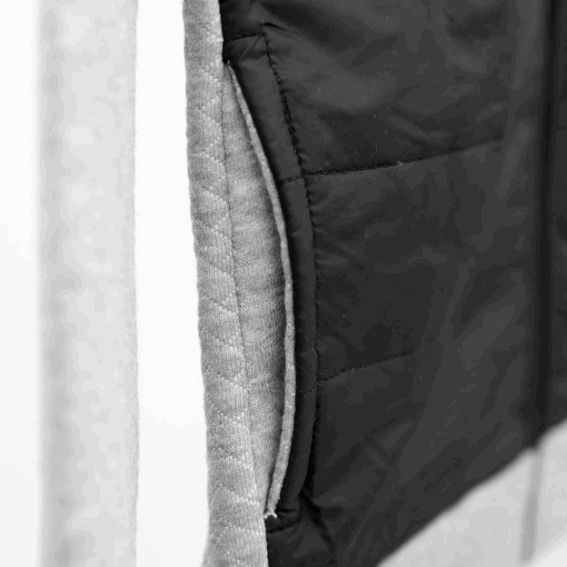 Pep & Co PARACHUTE QUILTED PANELED ZIPPER JACKET FOR KIDS - Grey/Black - Image 2
