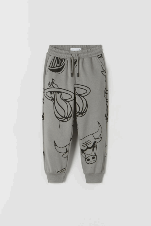ZARA SOFT FABRIC PANTS WITH NBA TM PRINT