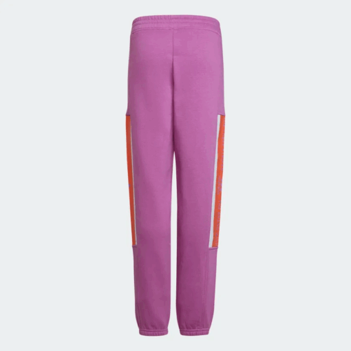 ADIDAS GIRLS ESSENTIALS BRAND LOVE PRINT WARM JOGGERS - Image 2