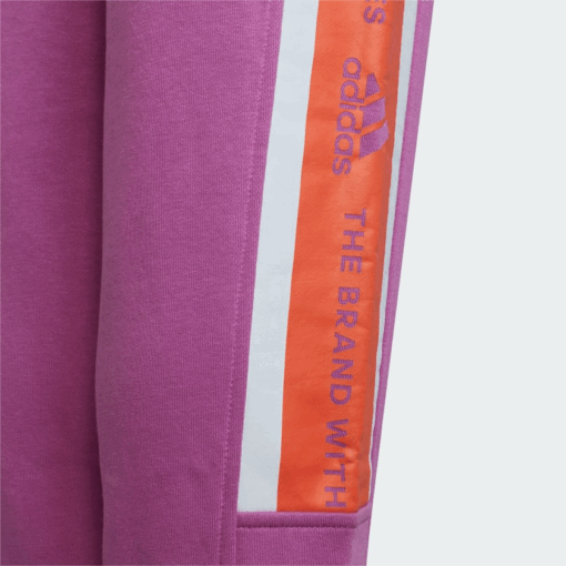 ADIDAS GIRLS ESSENTIALS BRAND LOVE PRINT WARM JOGGERS - Image 5