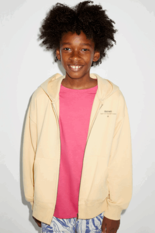 Zara PLUSH HOODIE WITH SLOGAN - Beach Waves - Image 2
