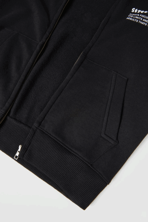ZARA PLUSH ZIPPER Street Riding HOODIE - Image 2