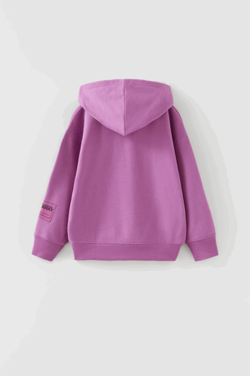 ZARA FLOW AWAY HOODIE - PURPLE - Image 3