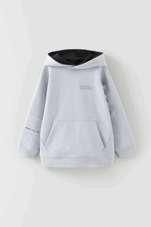 ZARA SPORTY COLLECTION HOODIE - LIGHT SKY (  PLAIN )