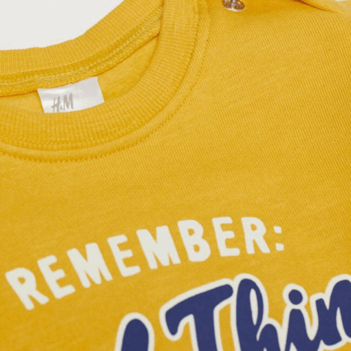 H&M  Good Things Mustard Sweatshirt - Image 2