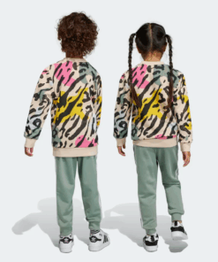Alternative view of Adidas Kids Unisex ANIMAL PRINT CREW SET