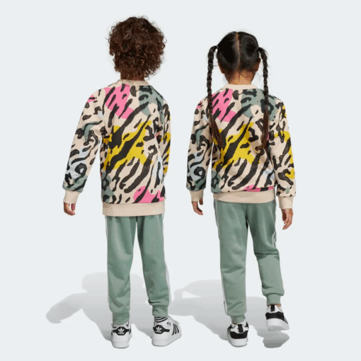 Adidas Kids Unisex ANIMAL PRINT CREW SET - Image 2