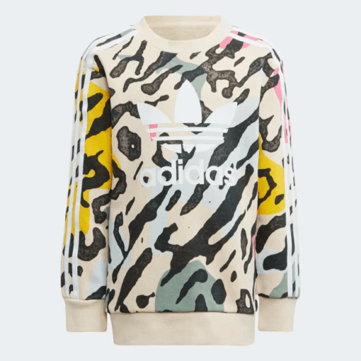 Adidas Kids Unisex ANIMAL PRINT CREW SET - Image 4