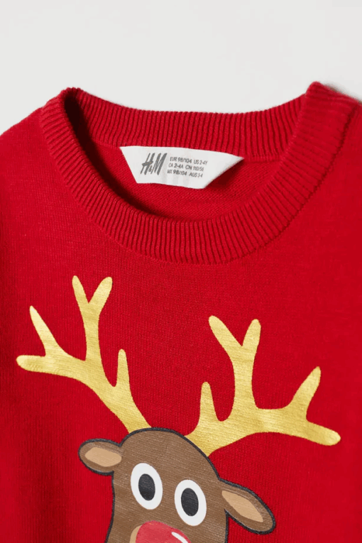 H&M KIDS REINDEER PRINTED CARDIGAN - Image 2