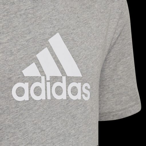 ADIDAS Short Sleeve T-Shirt Colorblock Tee - Black/Grey - Image 3