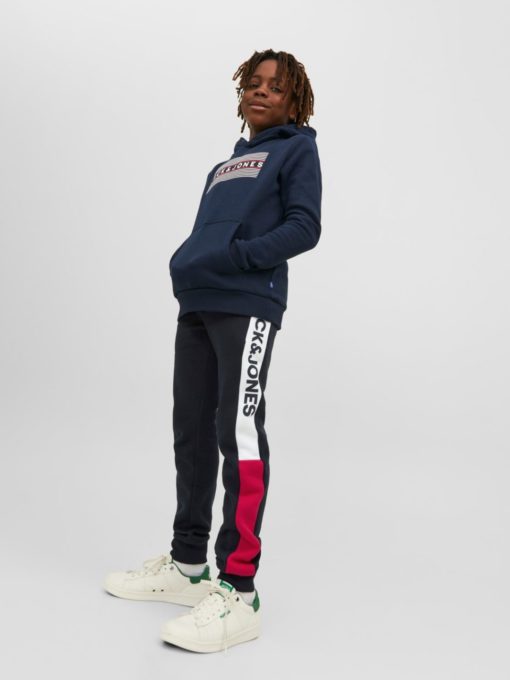 JACK & JONES BOYS TWILL LOGO BLOCK SWEAT PANTS - Image 3