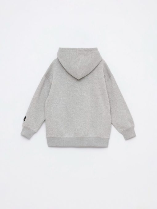 Lefties Kids BASIC Fleece HOODIE - Grey - Image 3