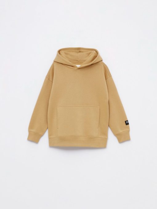 Lefties Kids BASIC Fleece HOODIE - Khaki