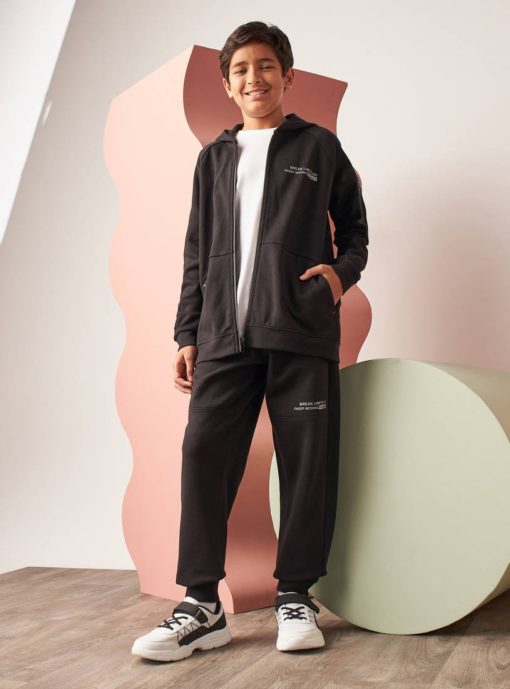 MAX BREAK LIMITS Printed Joggers - Black - Image 2